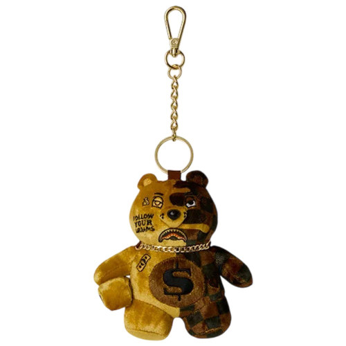 Sprayground Μπρελόκ Sip Gold Drip Bear Keychain